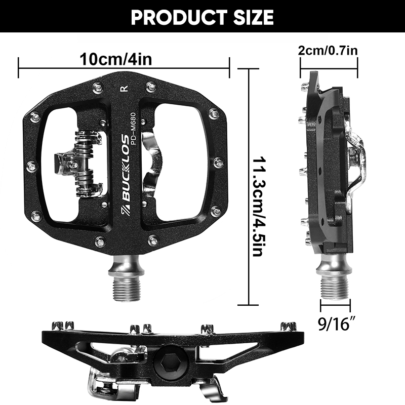BUCKLOS Mtb Pedals for Bicycle - Pedal Platform Flat ulasan dan harga