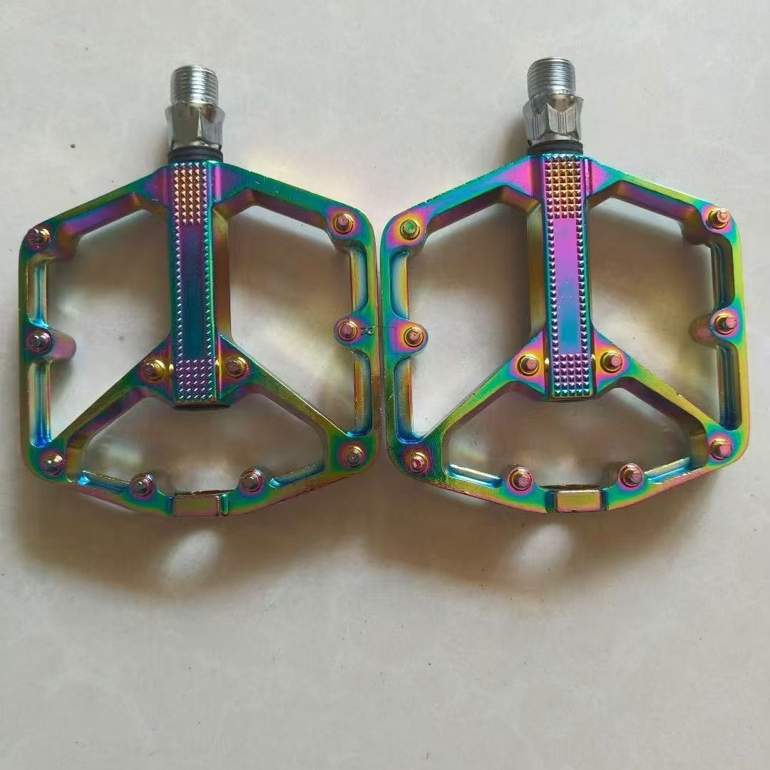 Bicycle Pedals Black Silver Mo - Pedal Platform Flat ulasan dan harga