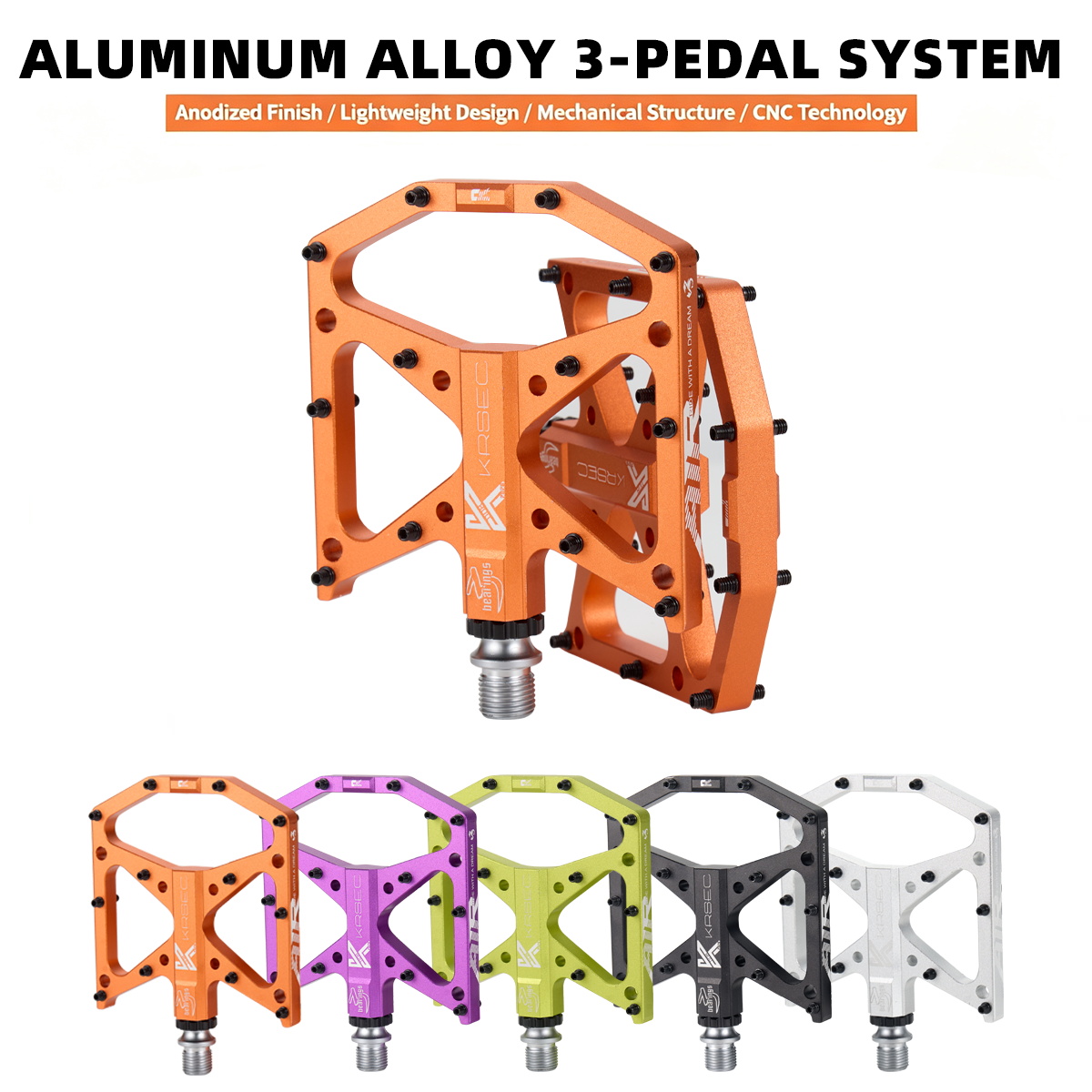 KRSEC 3 Sealed Bearing Flat Pe - Pedal Platform Flat ulasan dan harga